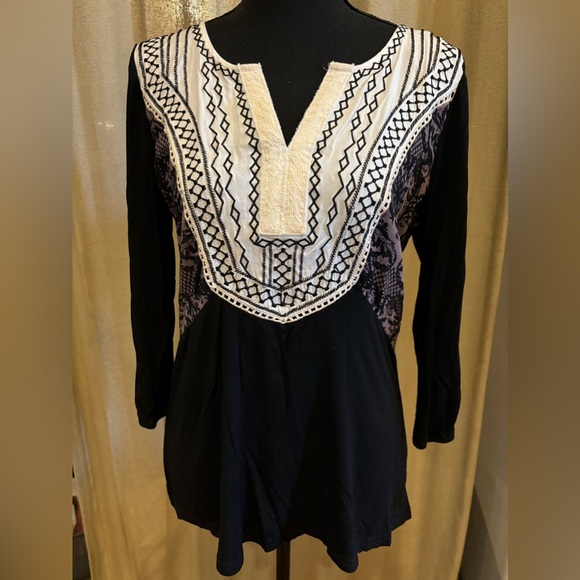 Buckle quarter sleeve shirt with lots of details size S - Picture 3 of 8